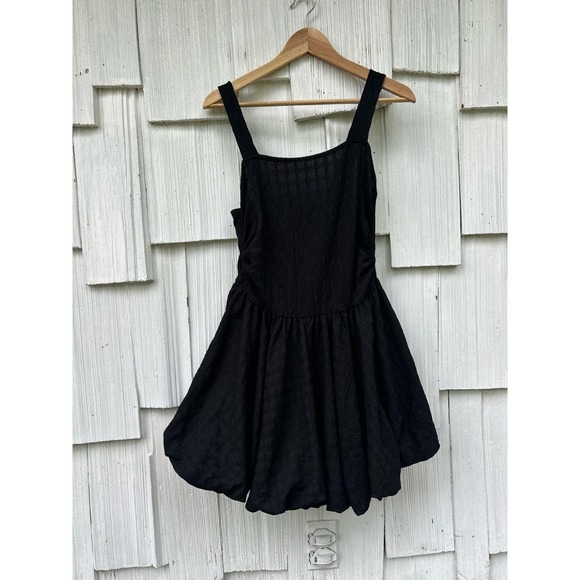 Cider Ruffle‎ Ruched Square Neck Romper M - Picture 3 of 9